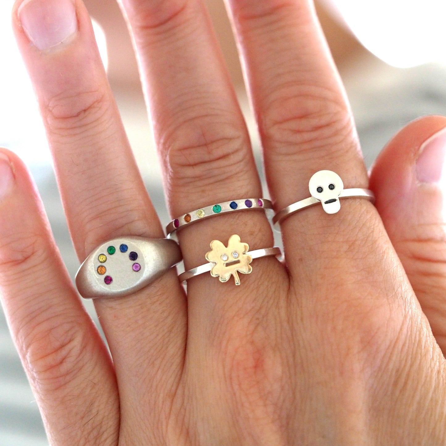 Gold Clover Ring