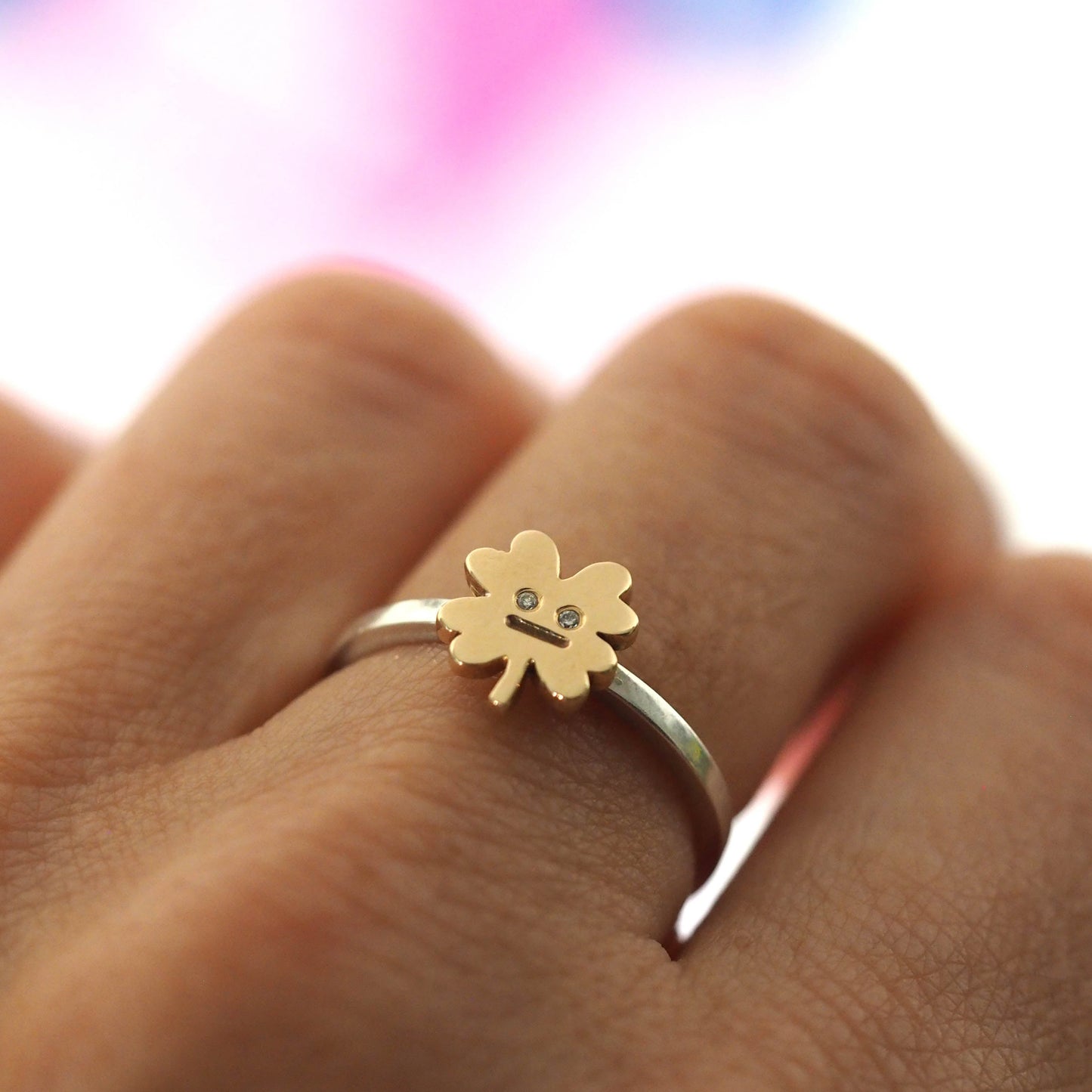 Gold Clover Ring