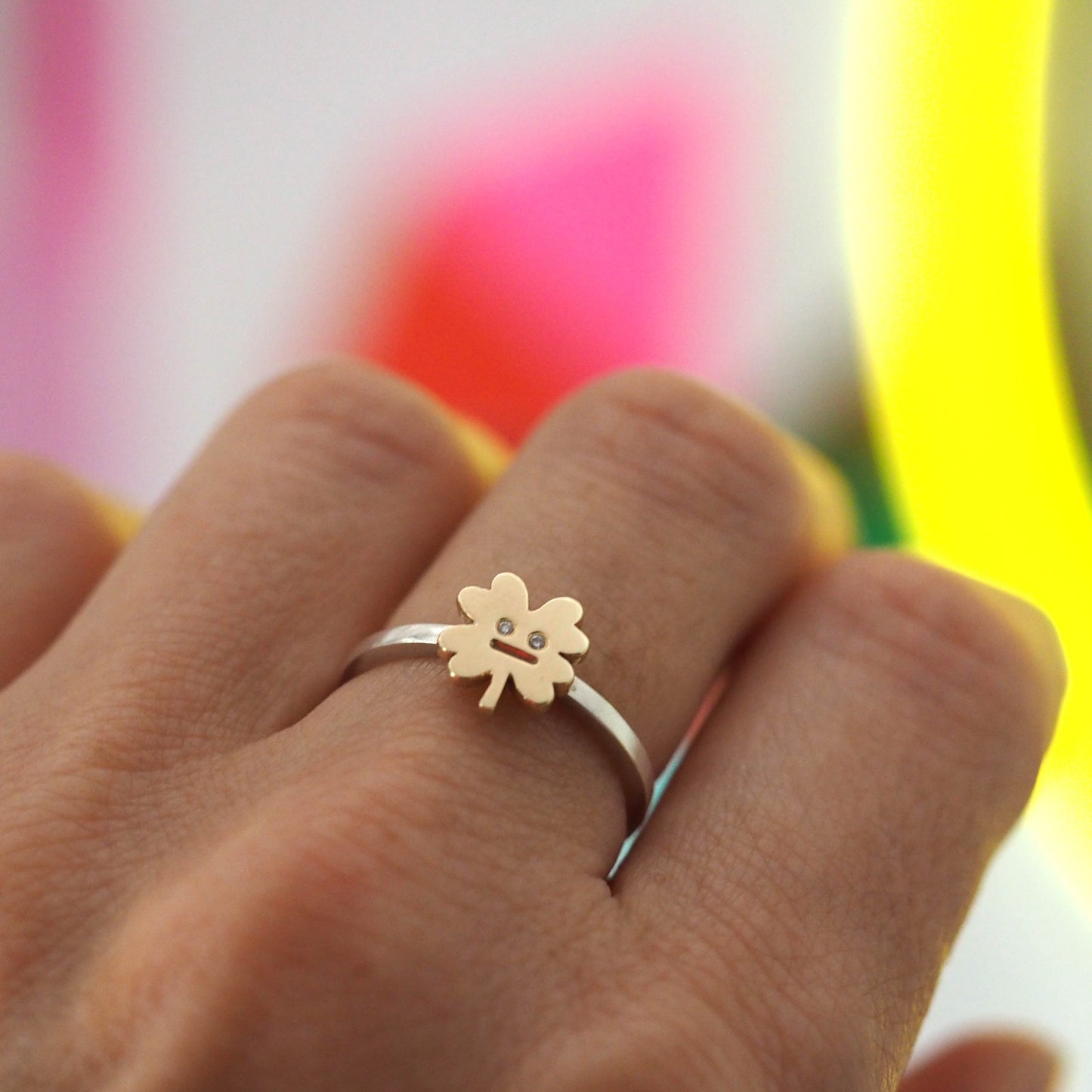 Gold Clover Ring