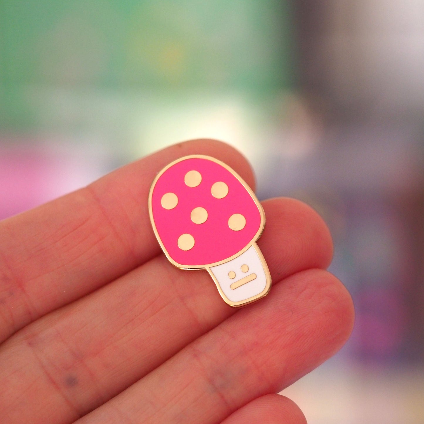 Toadstool Enamel Pin