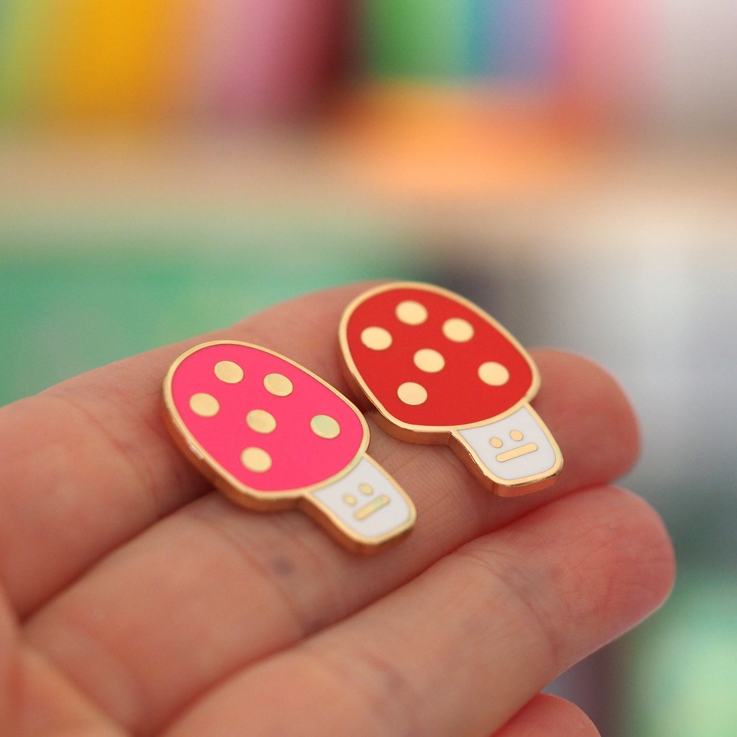 Toadstool Enamel Pin