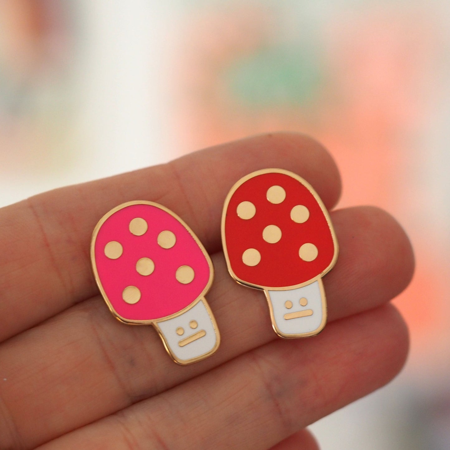 Toadstool Enamel Pin