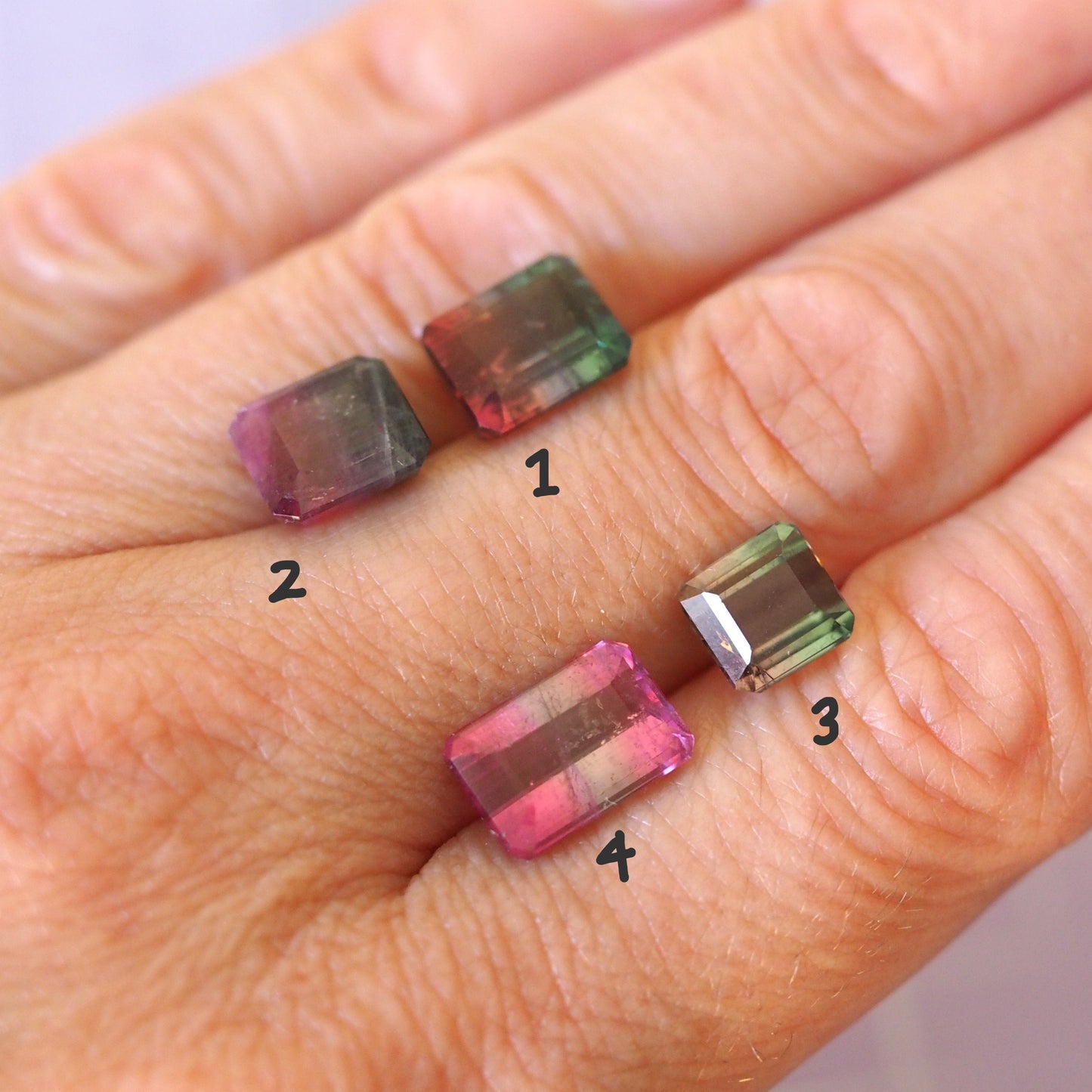 Watermelon Tourmaline Loose Stone