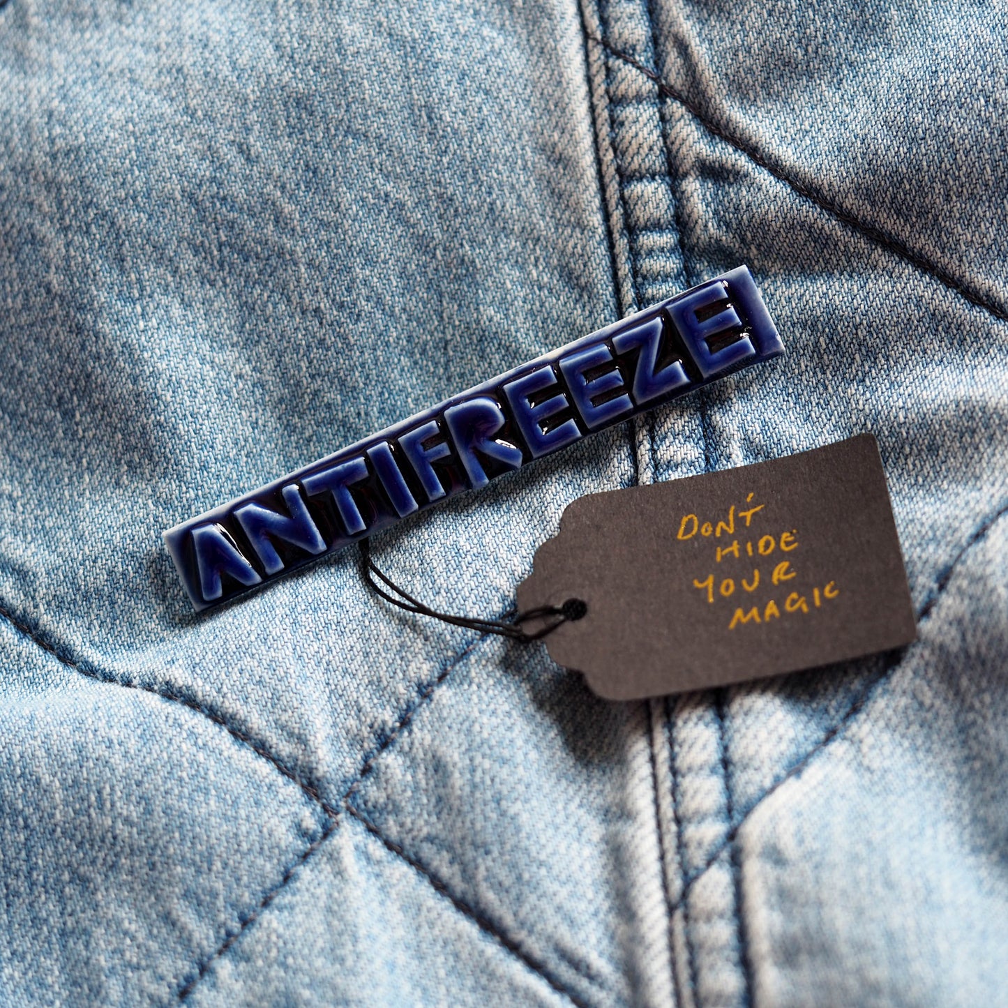 Antifreeze Porcelain Brooch