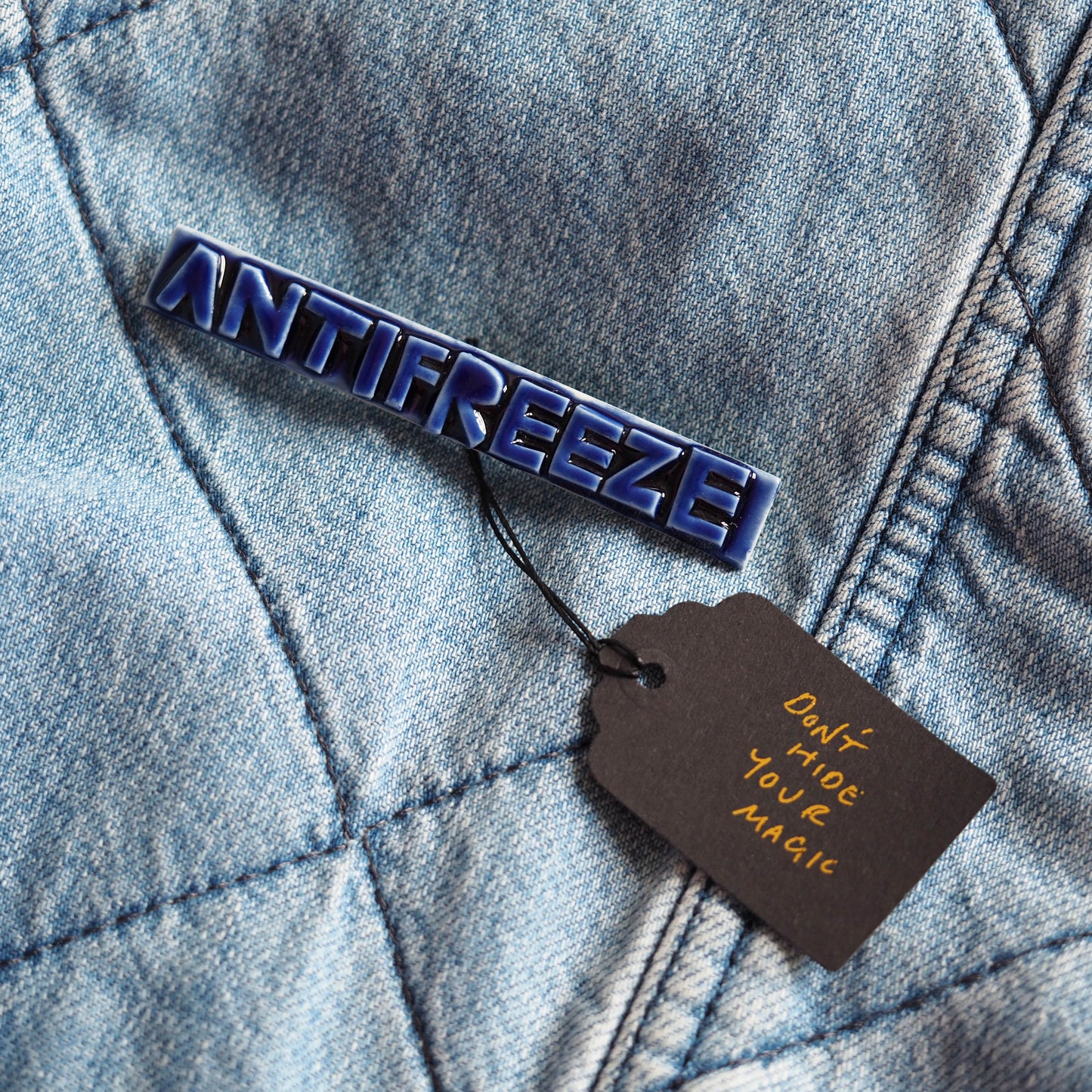 Antifreeze Porcelain Brooch