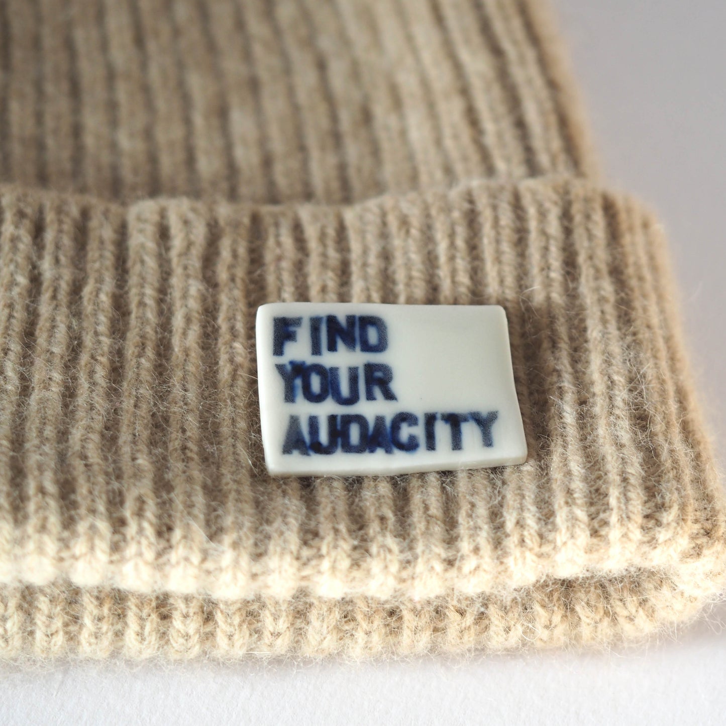 Find Your Audacity Porcelain Brooch