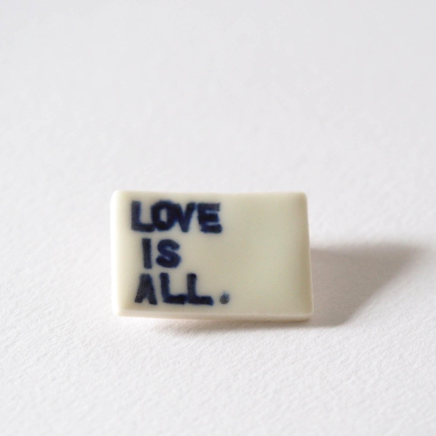Love Is All Porcelain Brooch