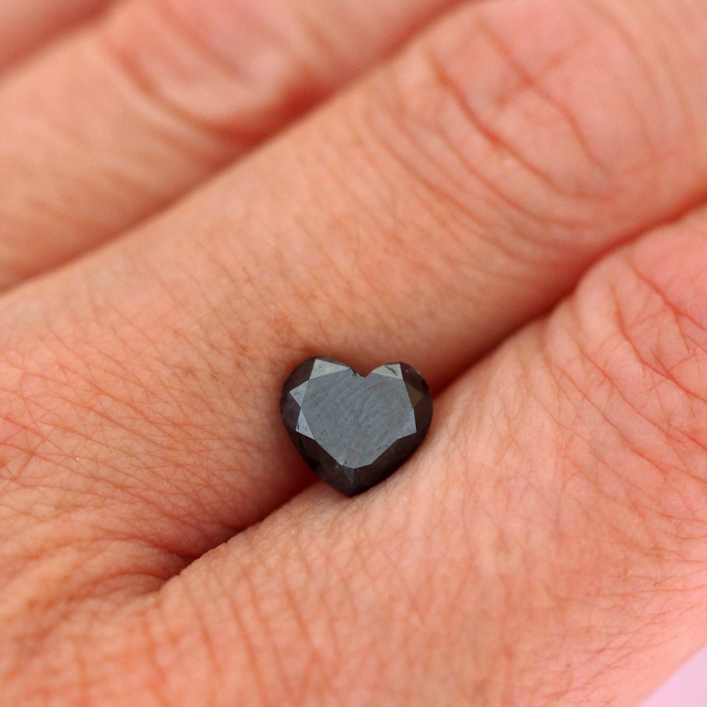 Black Diamond Heart Loose Stone