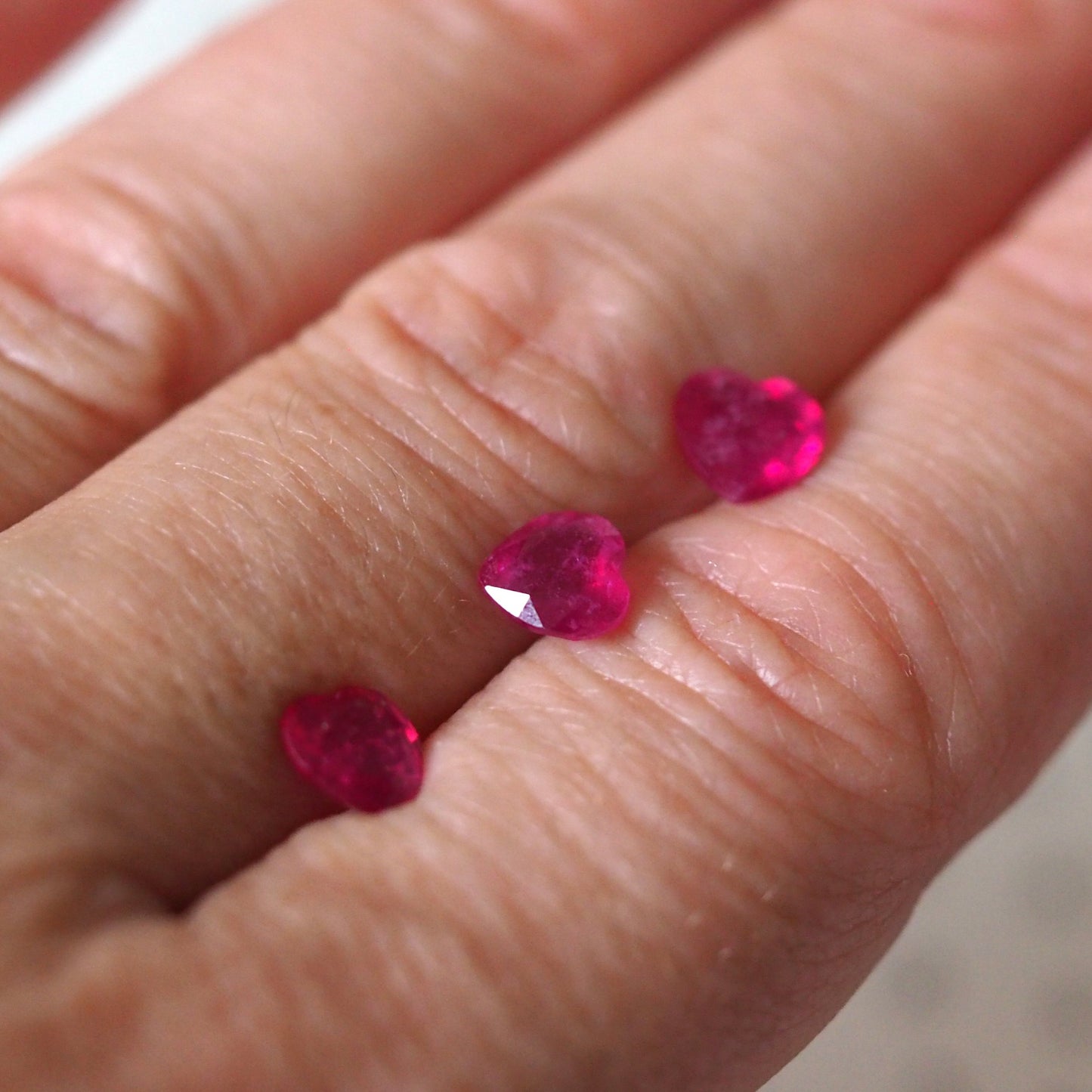 Ruby Heart 6mm Loose Stones