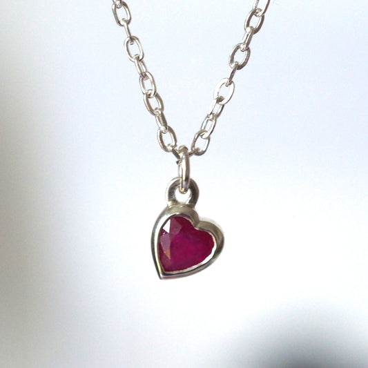 Ruby Heart Pendant