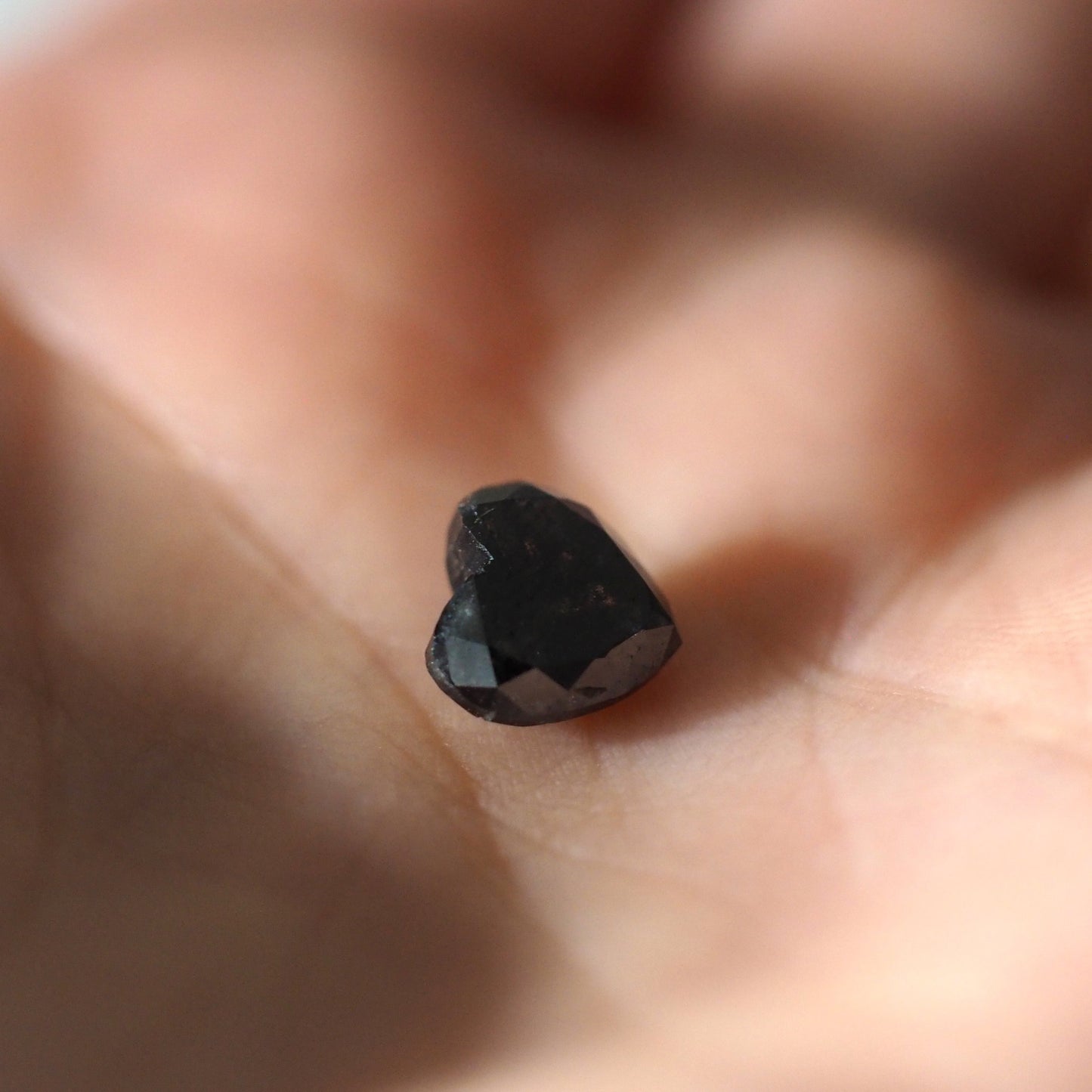 Black Diamond Heart Loose Stone