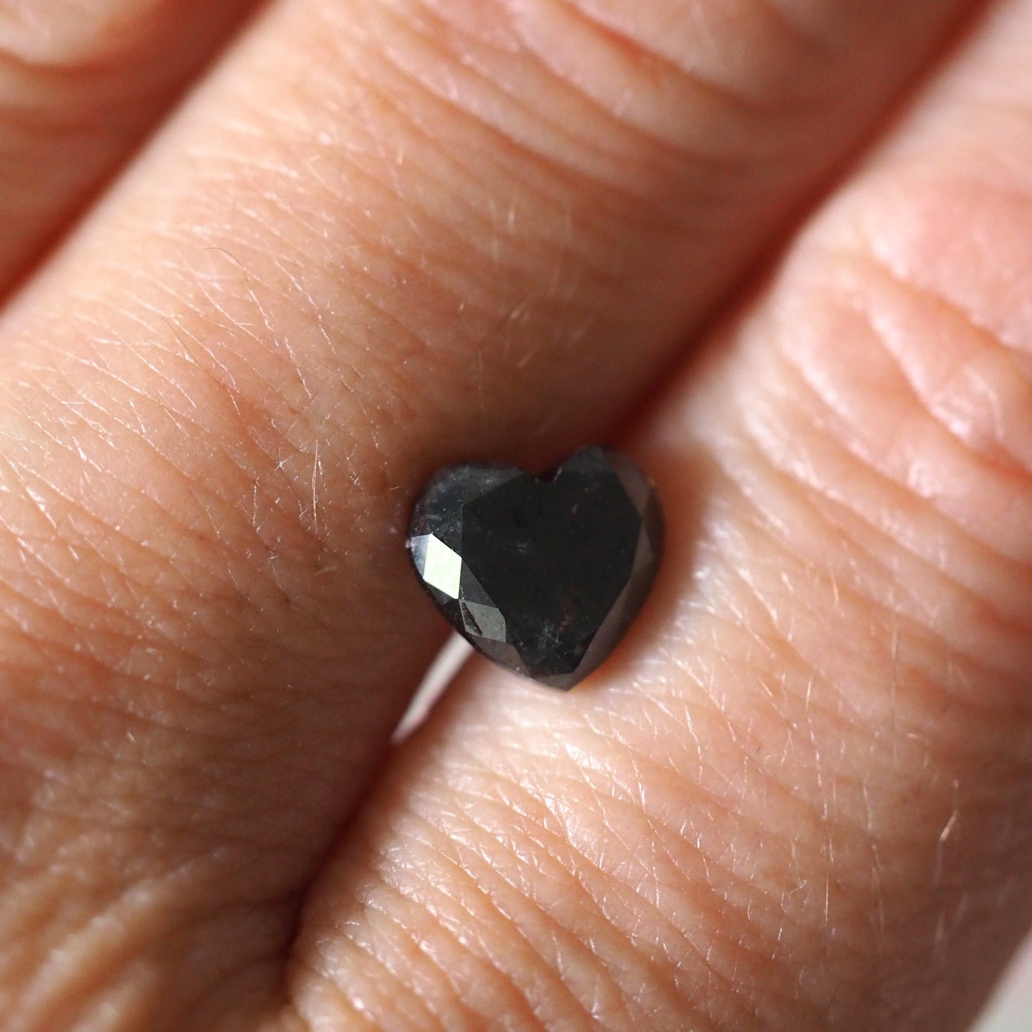 Black Diamond Heart Loose Stone