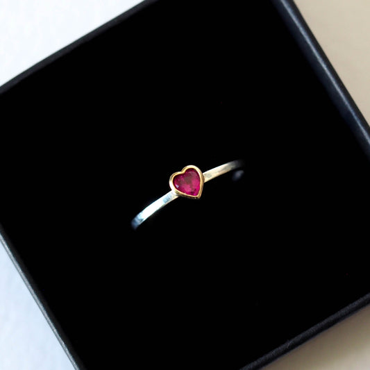 Ruby Heart Ring