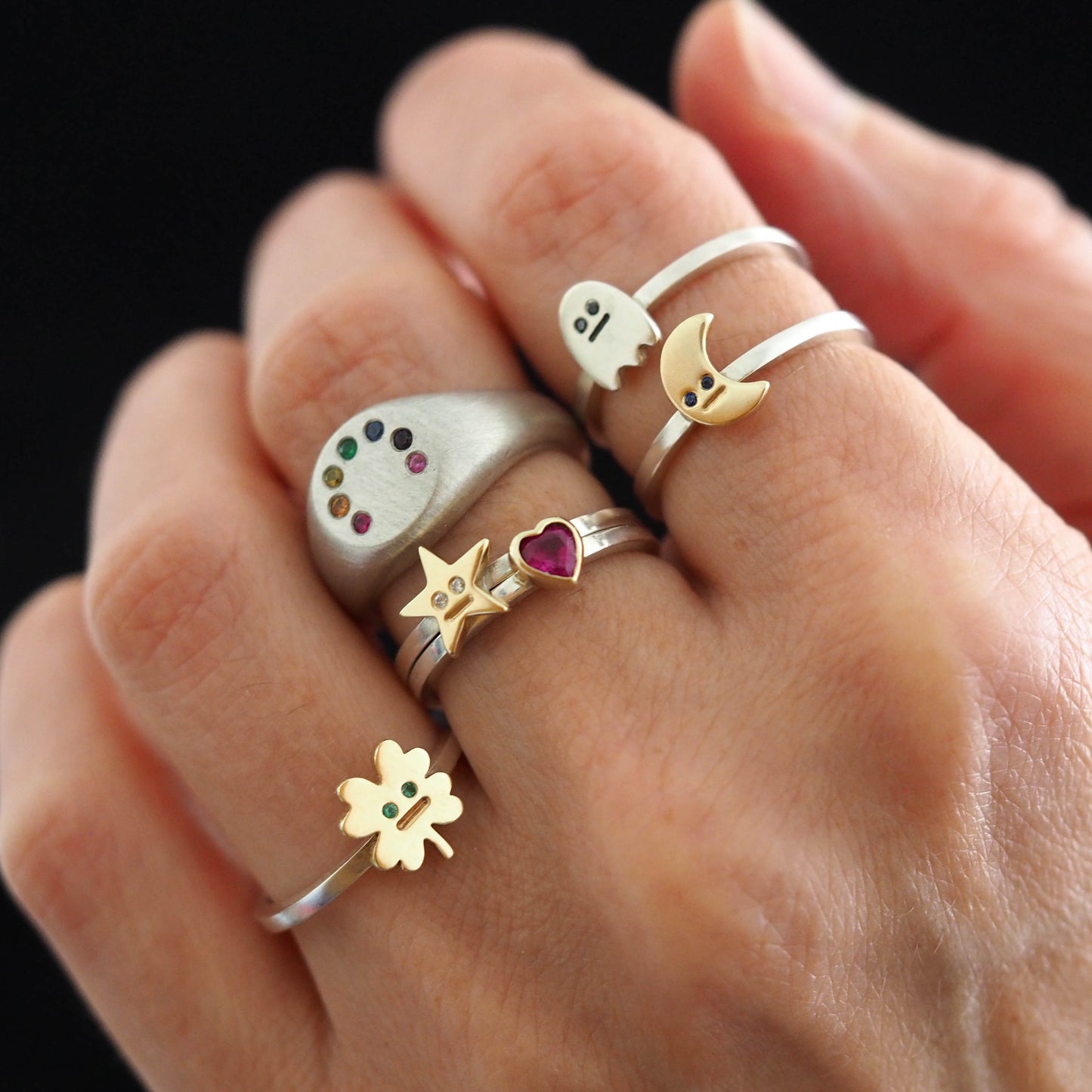 Baby Moon Ring
