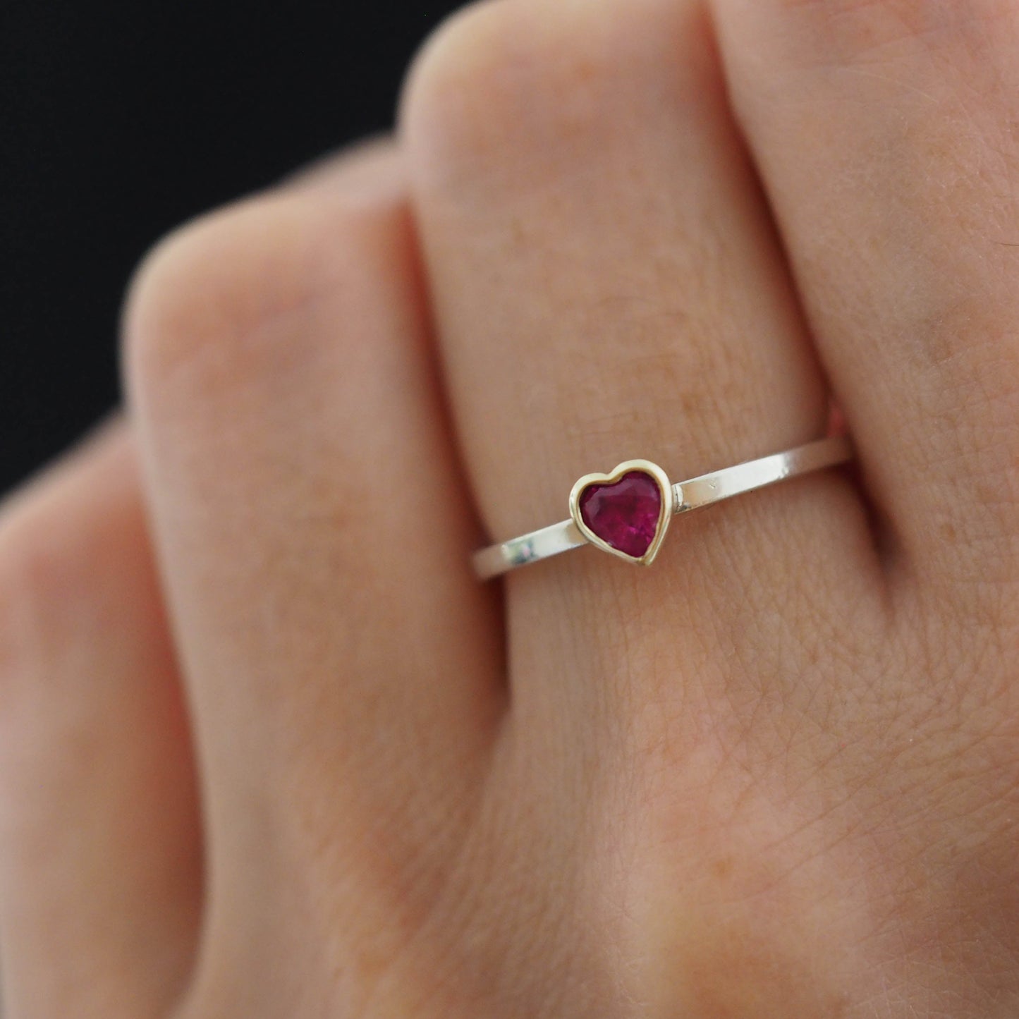 Ruby Heart Ring