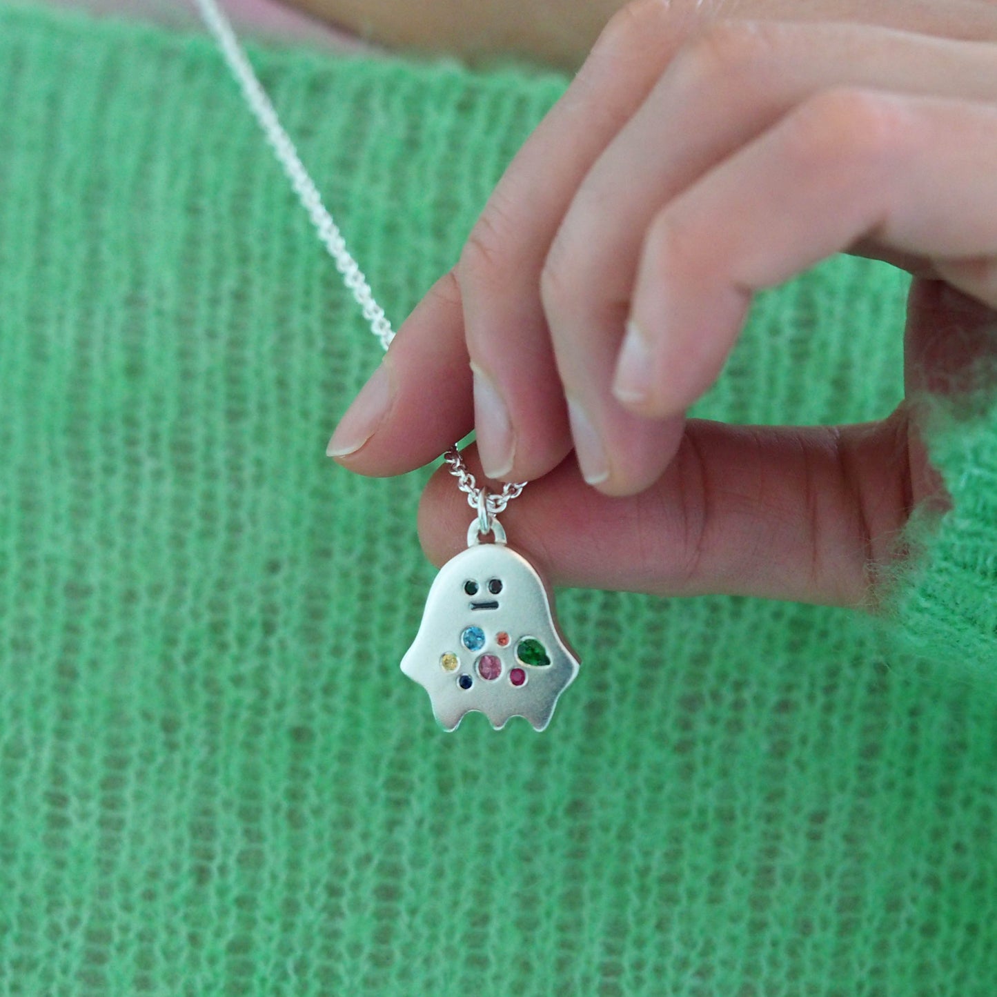 Hungry Ghost Gem Eater Necklace