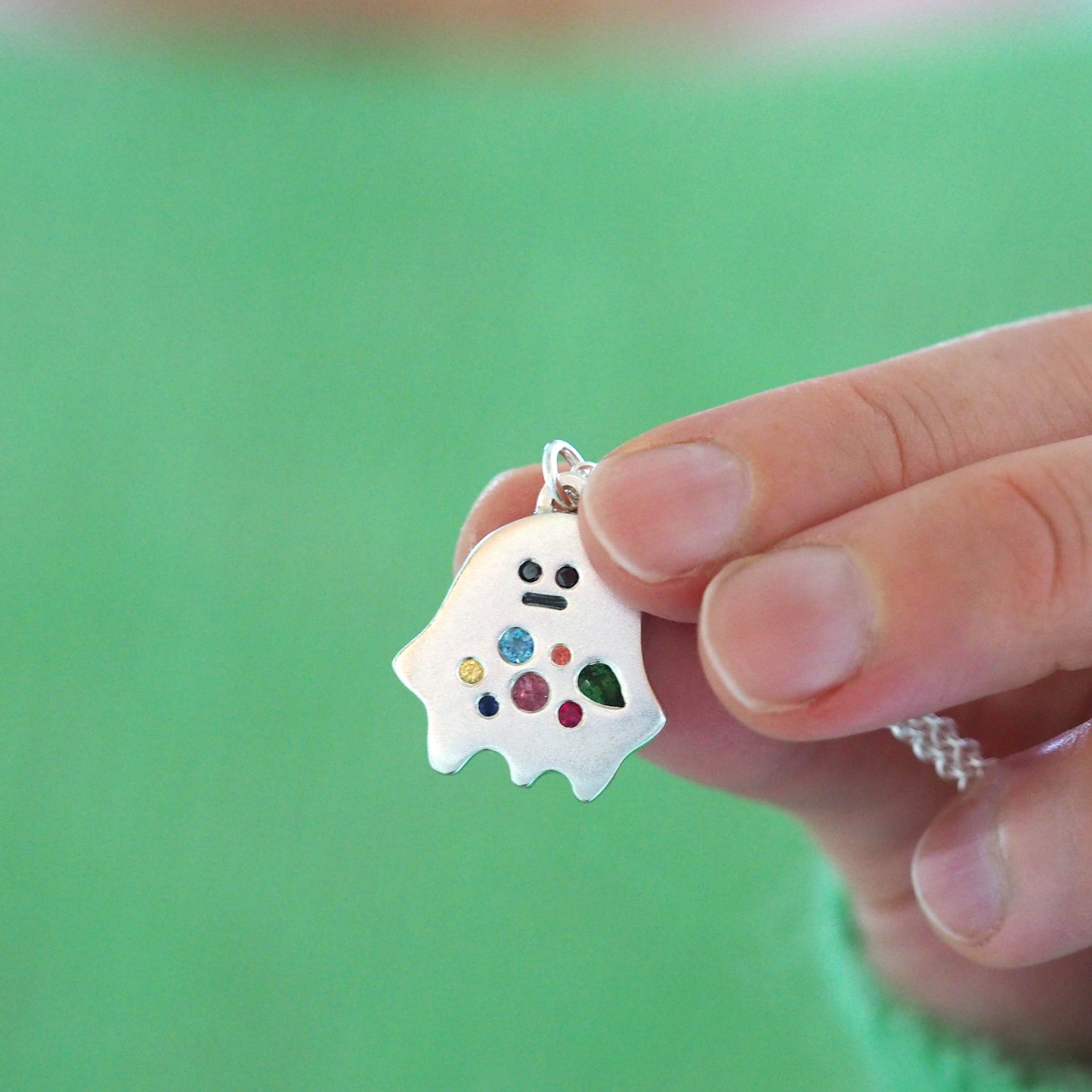 Hungry Ghost Gem Eater Necklace