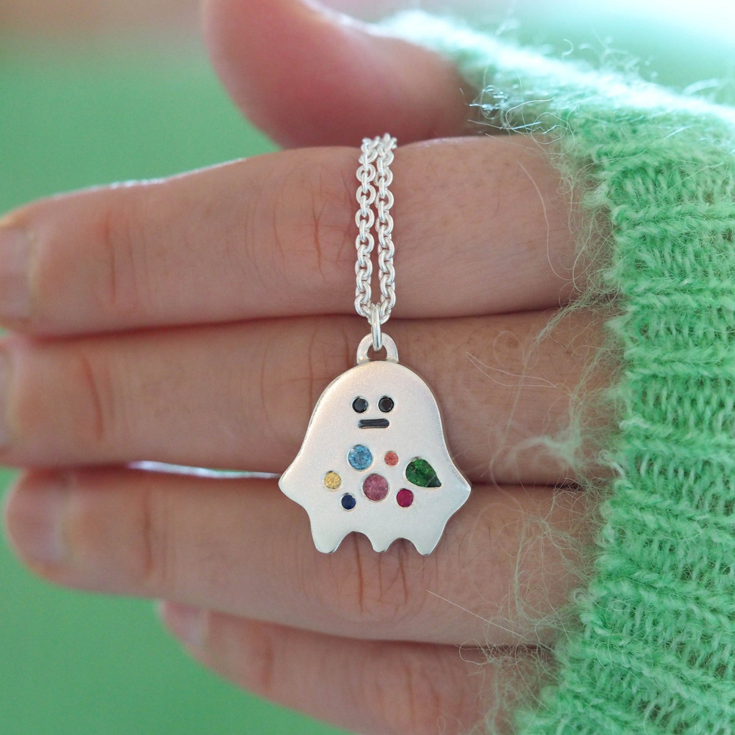 Hungry Ghost Gem Eater Necklace