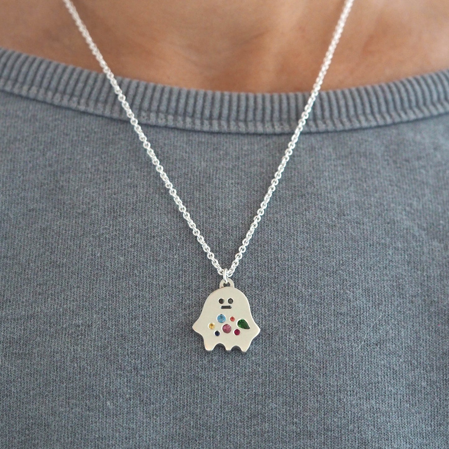Hungry Ghost Gem Eater Necklace