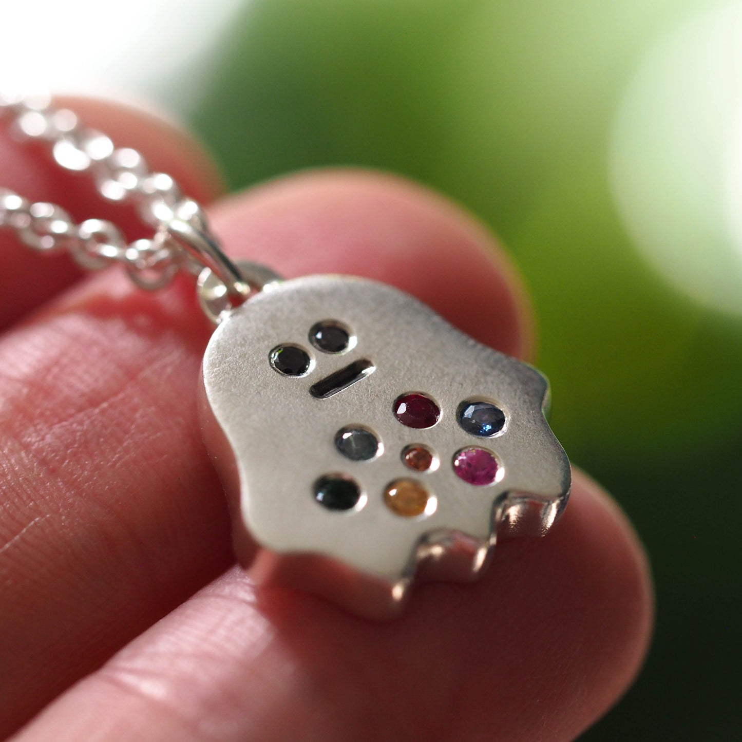Hungry Ghost Baby Gem Necklace
