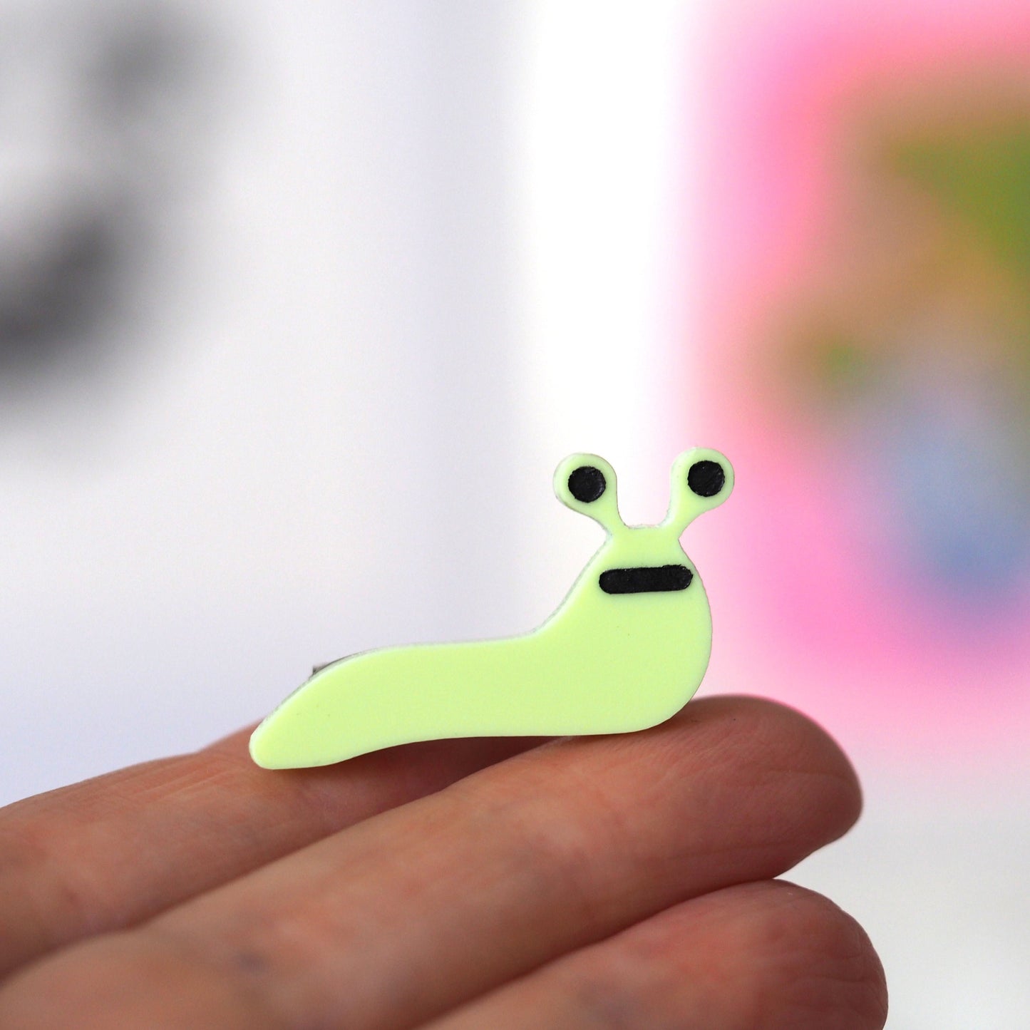 Slug Brooch - Bright Acrylic