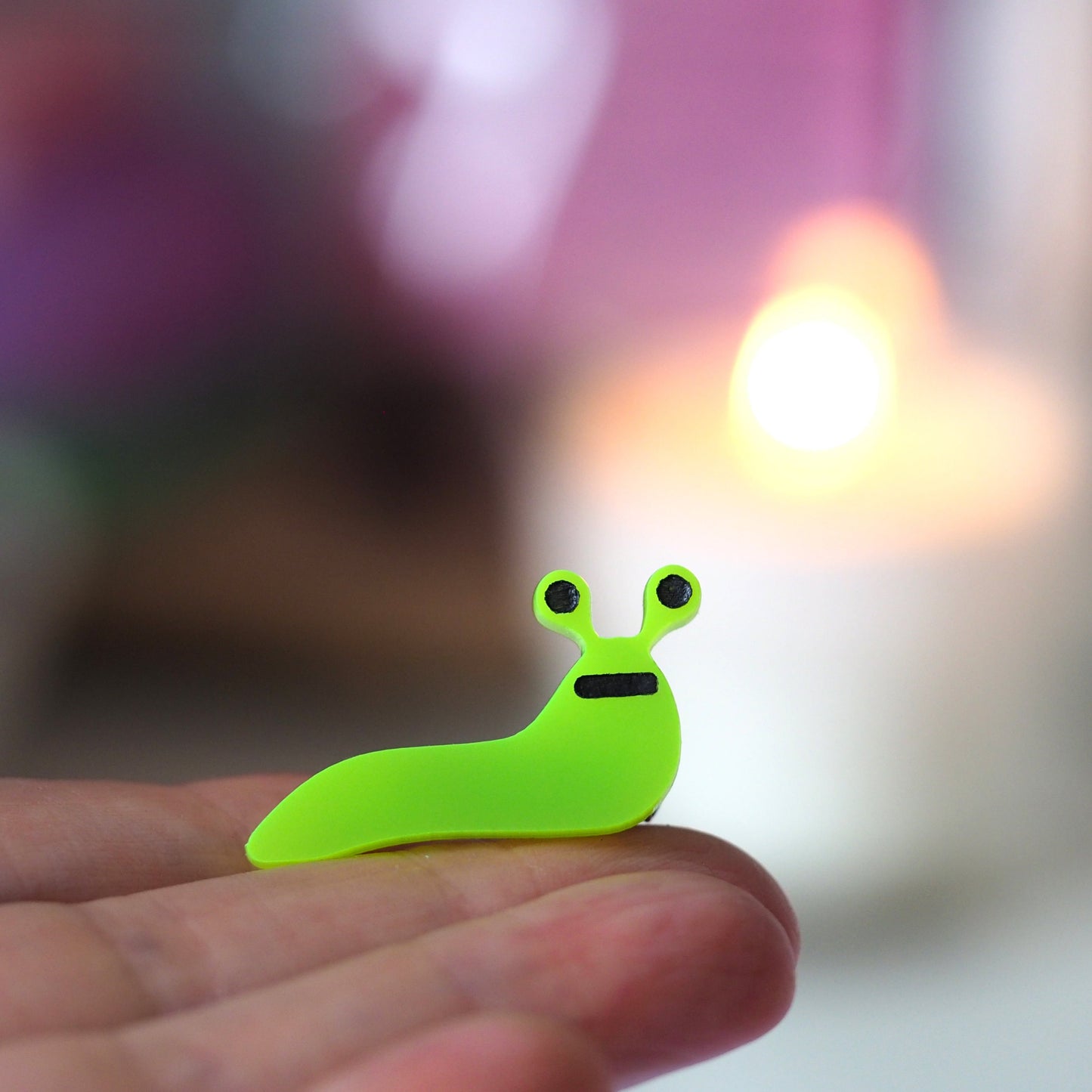 Slug Brooch - Bright Acrylic