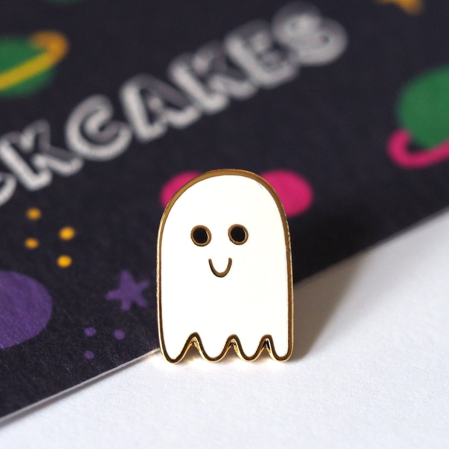 Ghost Enamel Pin