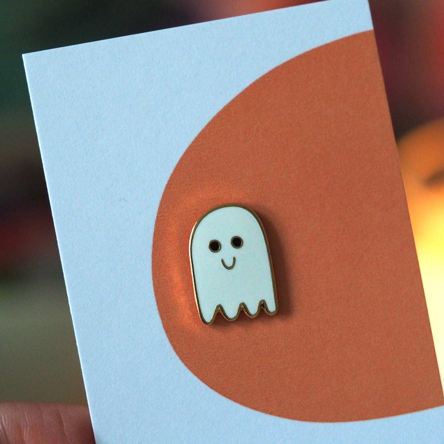 Ghost Enamel Pin