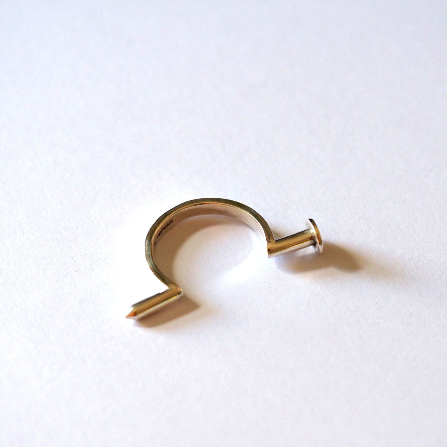 Nail Through Finger Ring