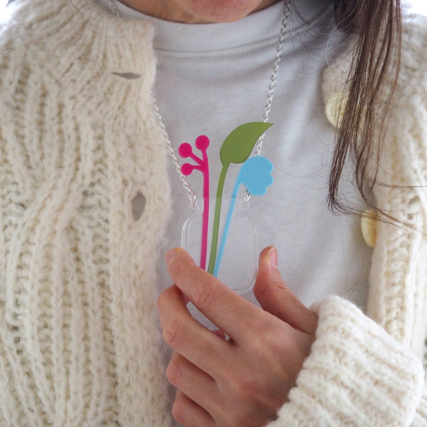 Flower Vase Necklace