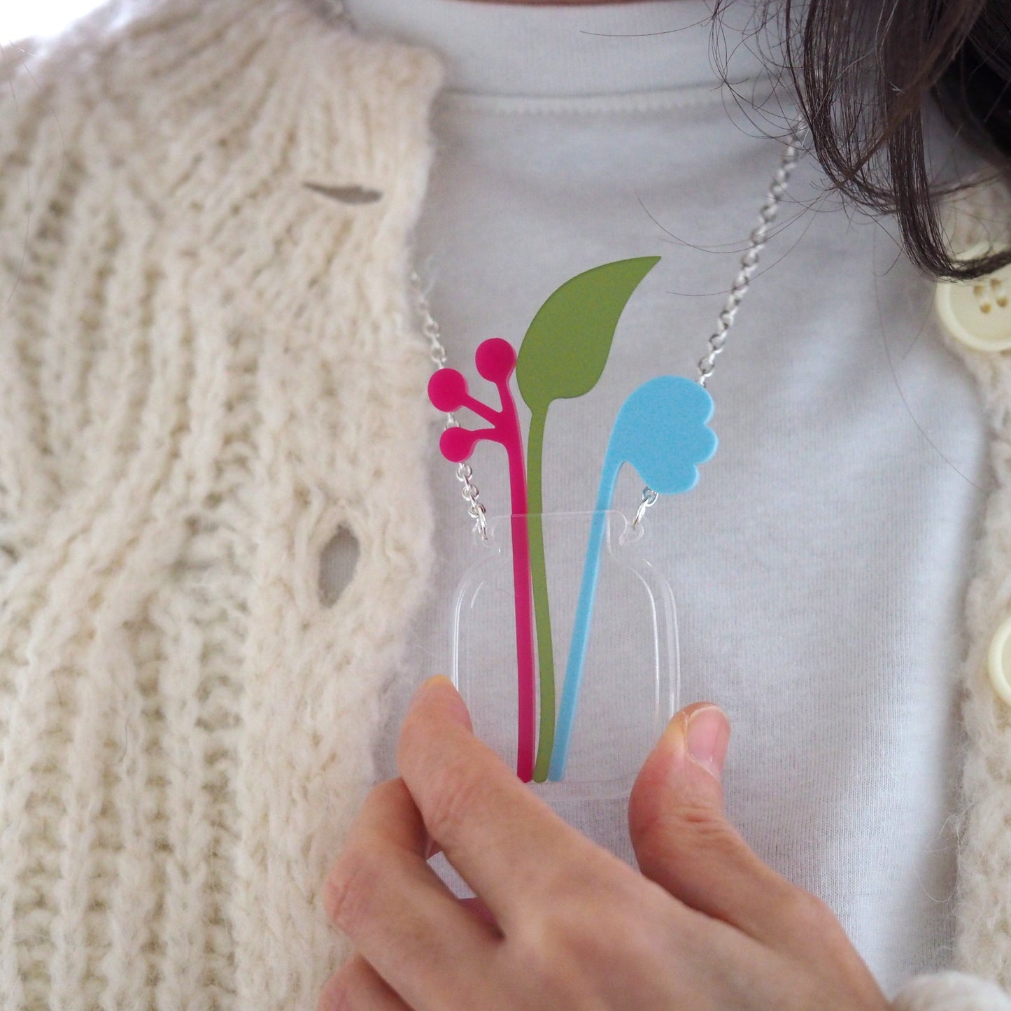 Flower Vase Necklace