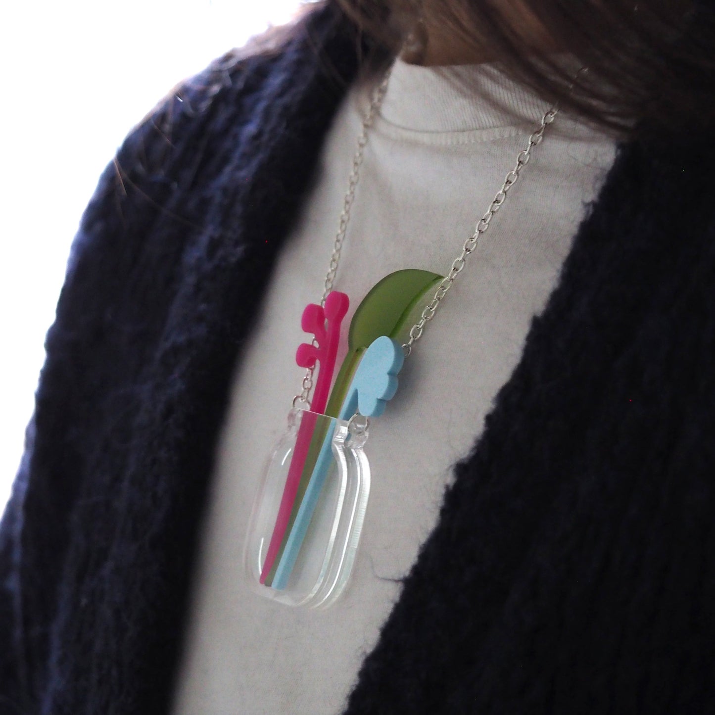 Flower Vase Necklace