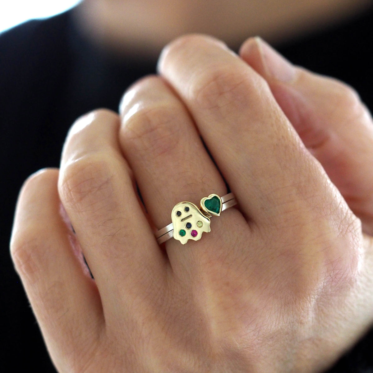 Emerald Heart Ring