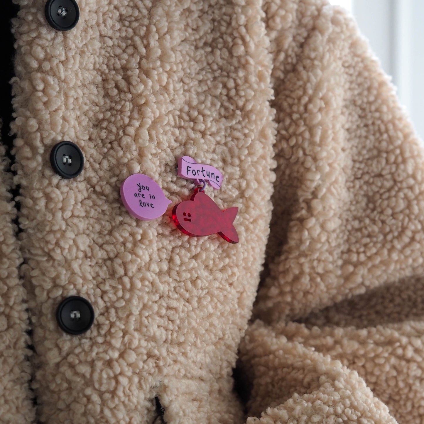 Fortune Fish Brooch Set