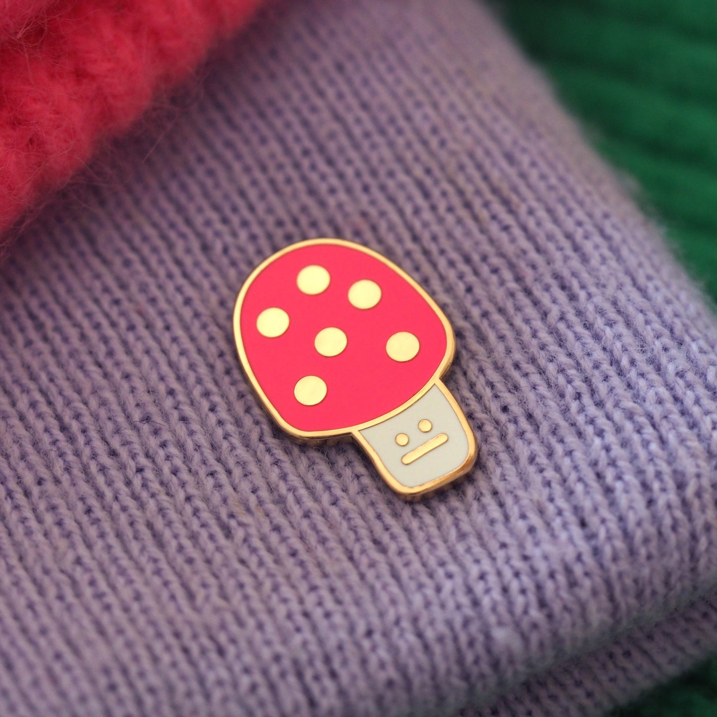 Toadstool Enamel Pin