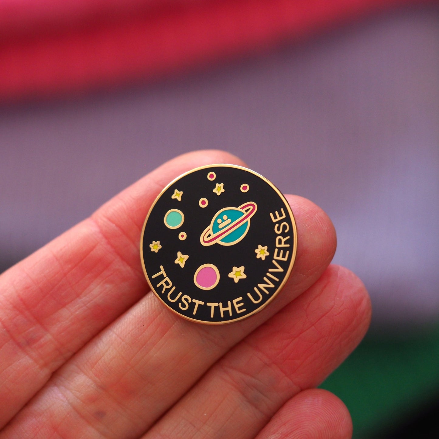 Trust the Universe Enamel Pin