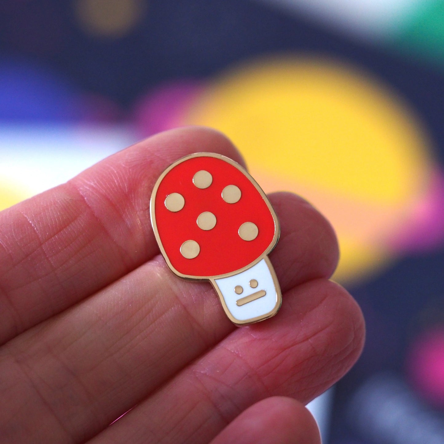 Toadstool Enamel Pin