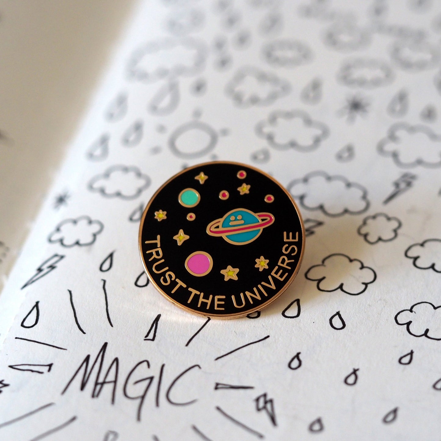 Trust the Universe Enamel Pin