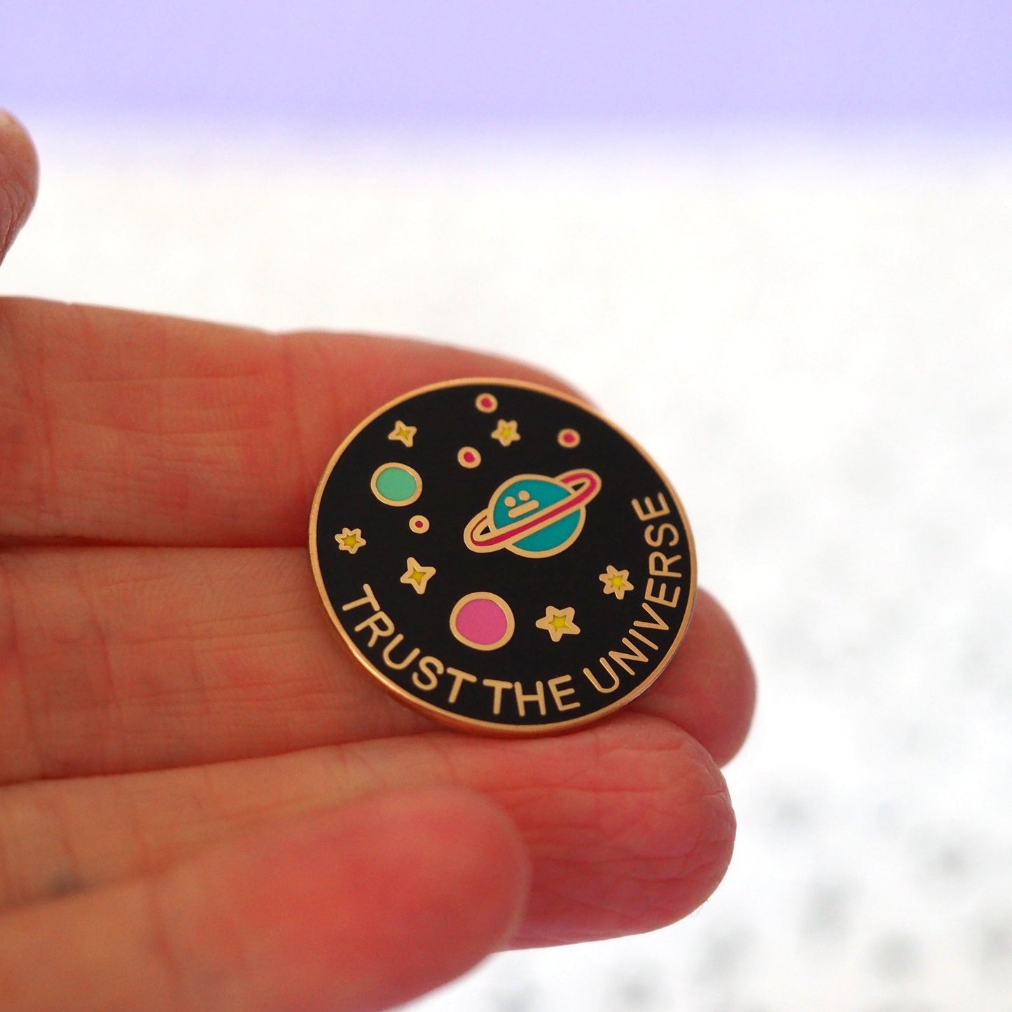 Trust the Universe Enamel Pin