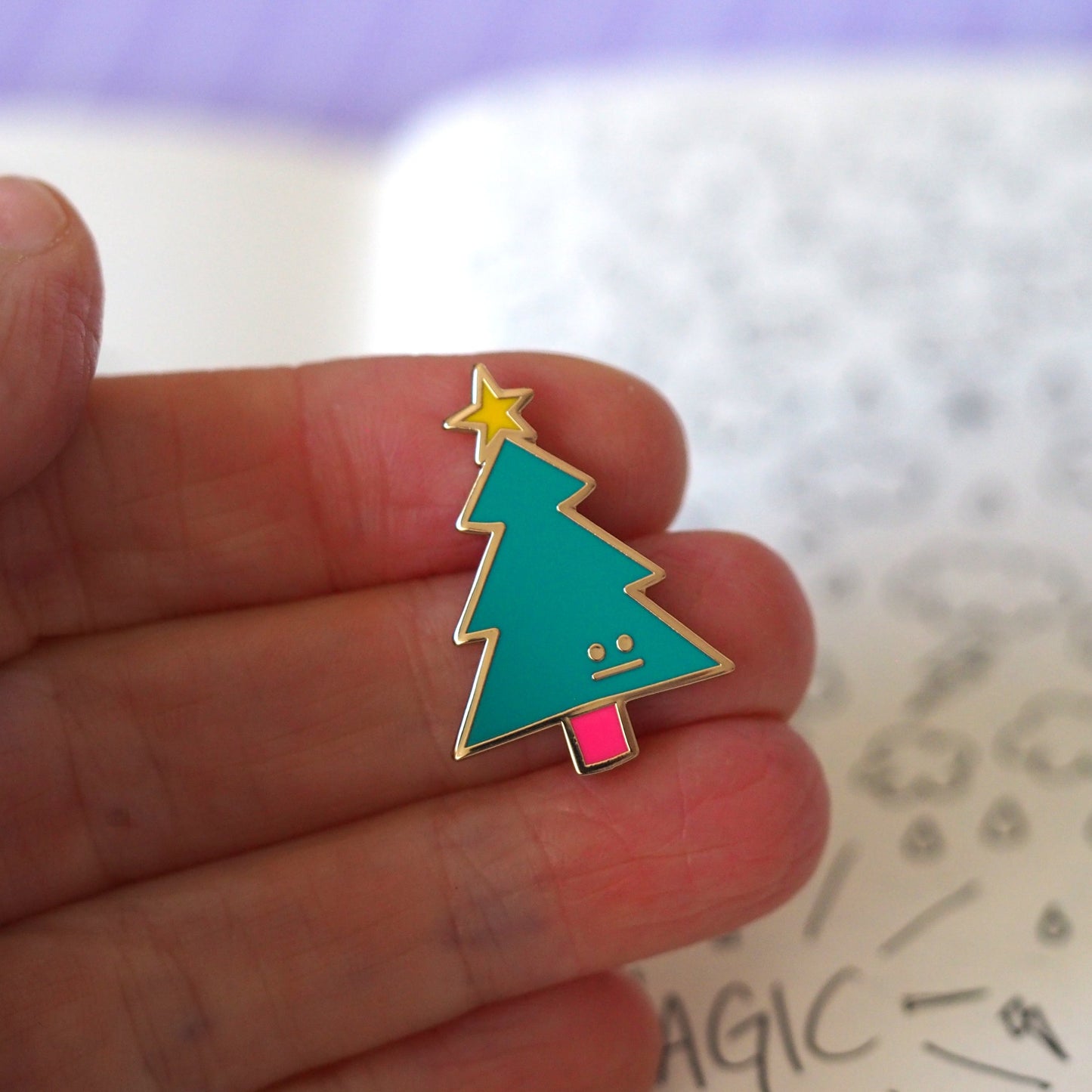 Christmas Tree Enamel Pin