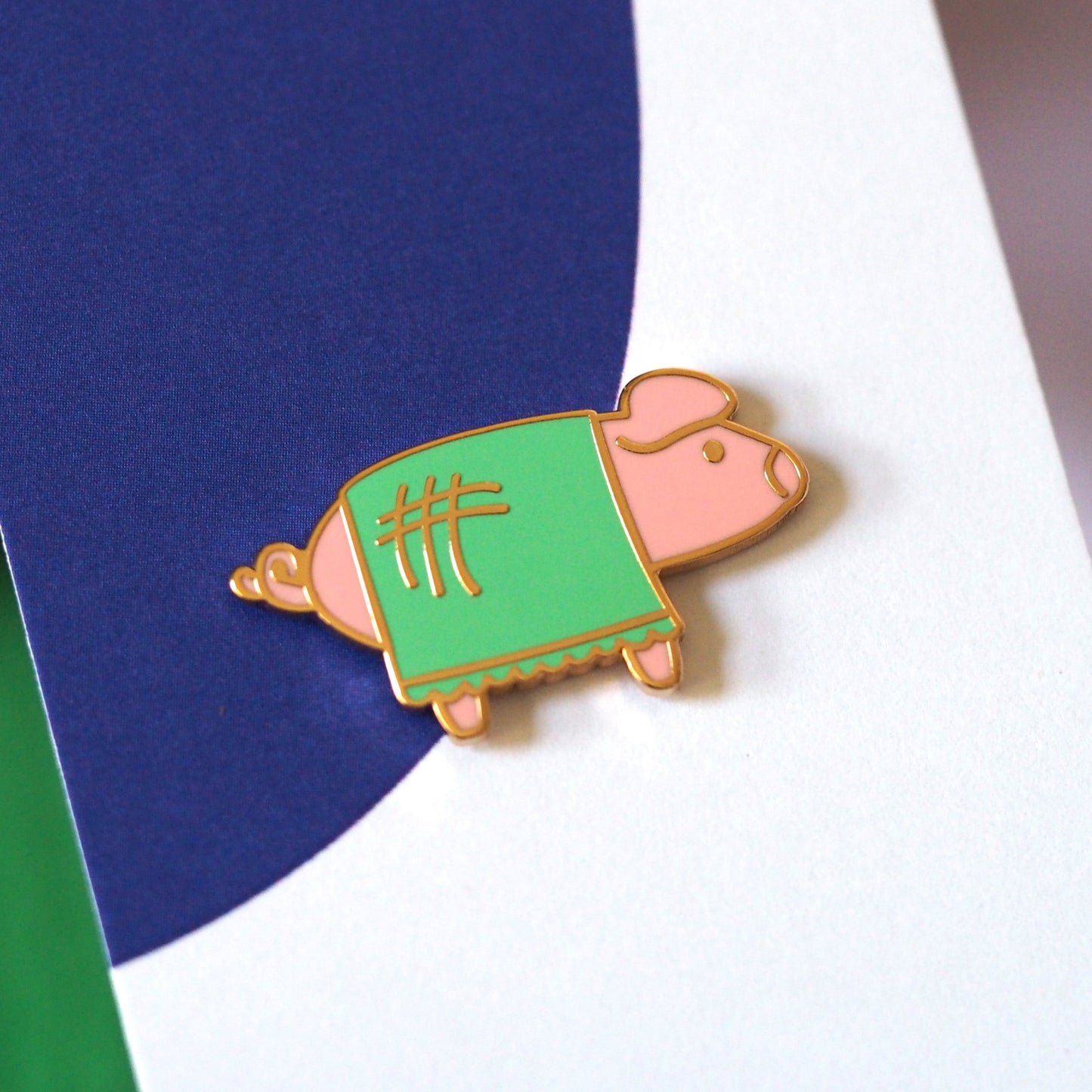 Pig in a Blanket Enamel Pin