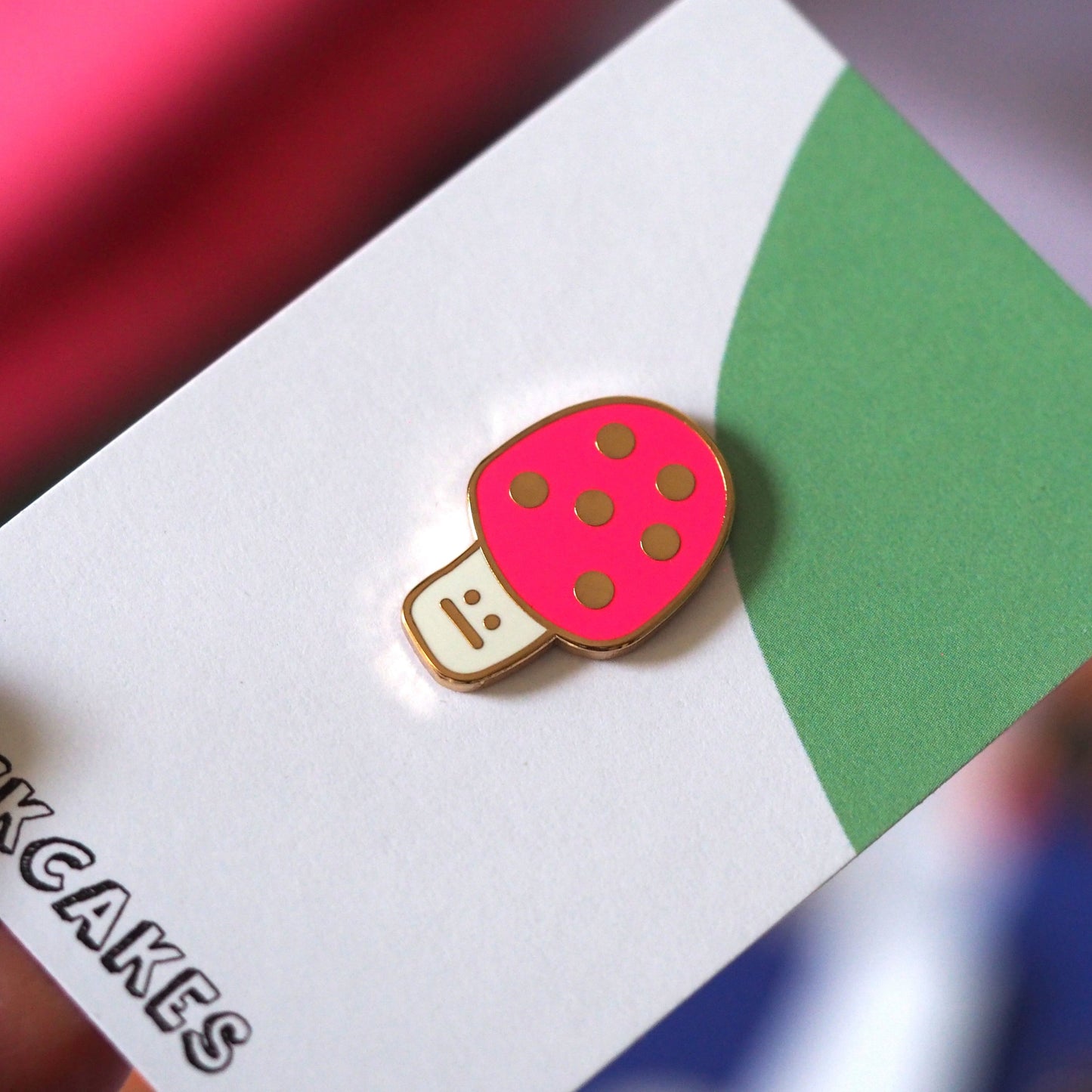 Toadstool Enamel Pin