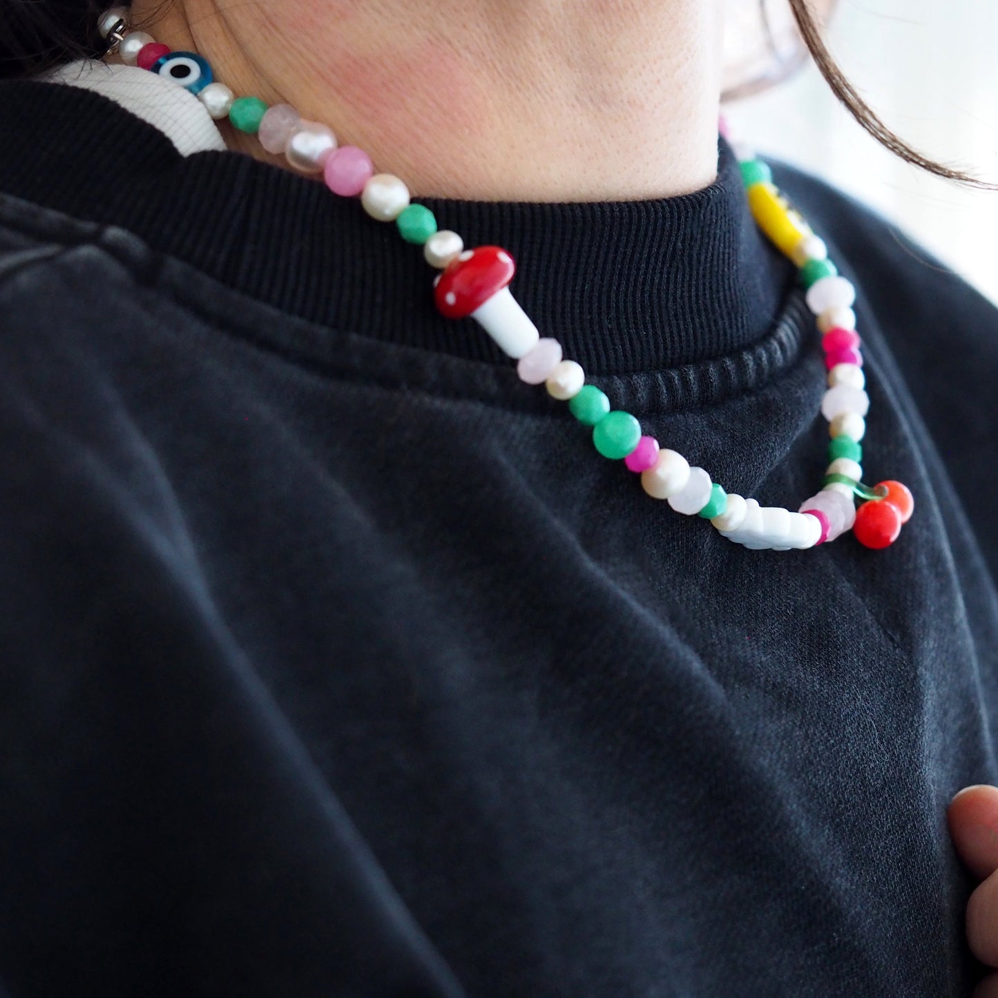 Winter Candy Bead Necklace