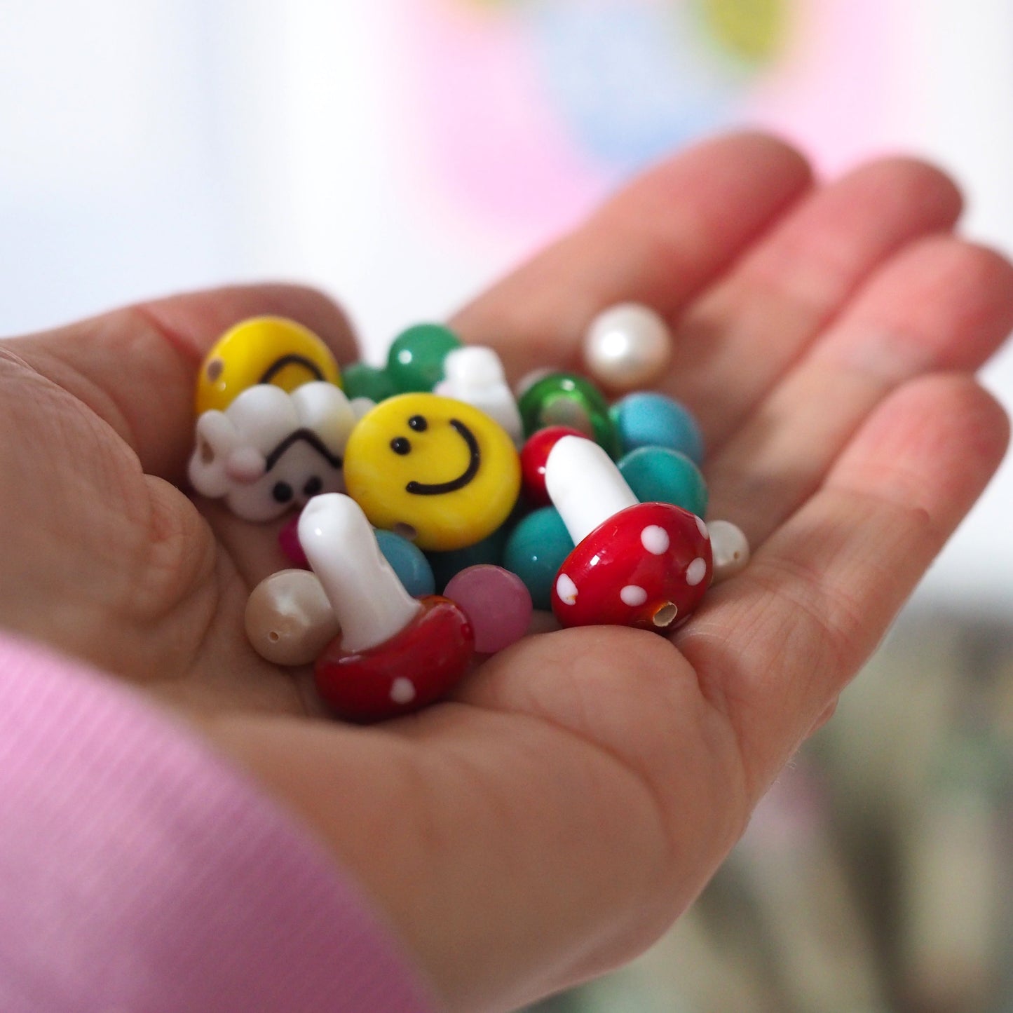 Winter Candy Bead Necklace