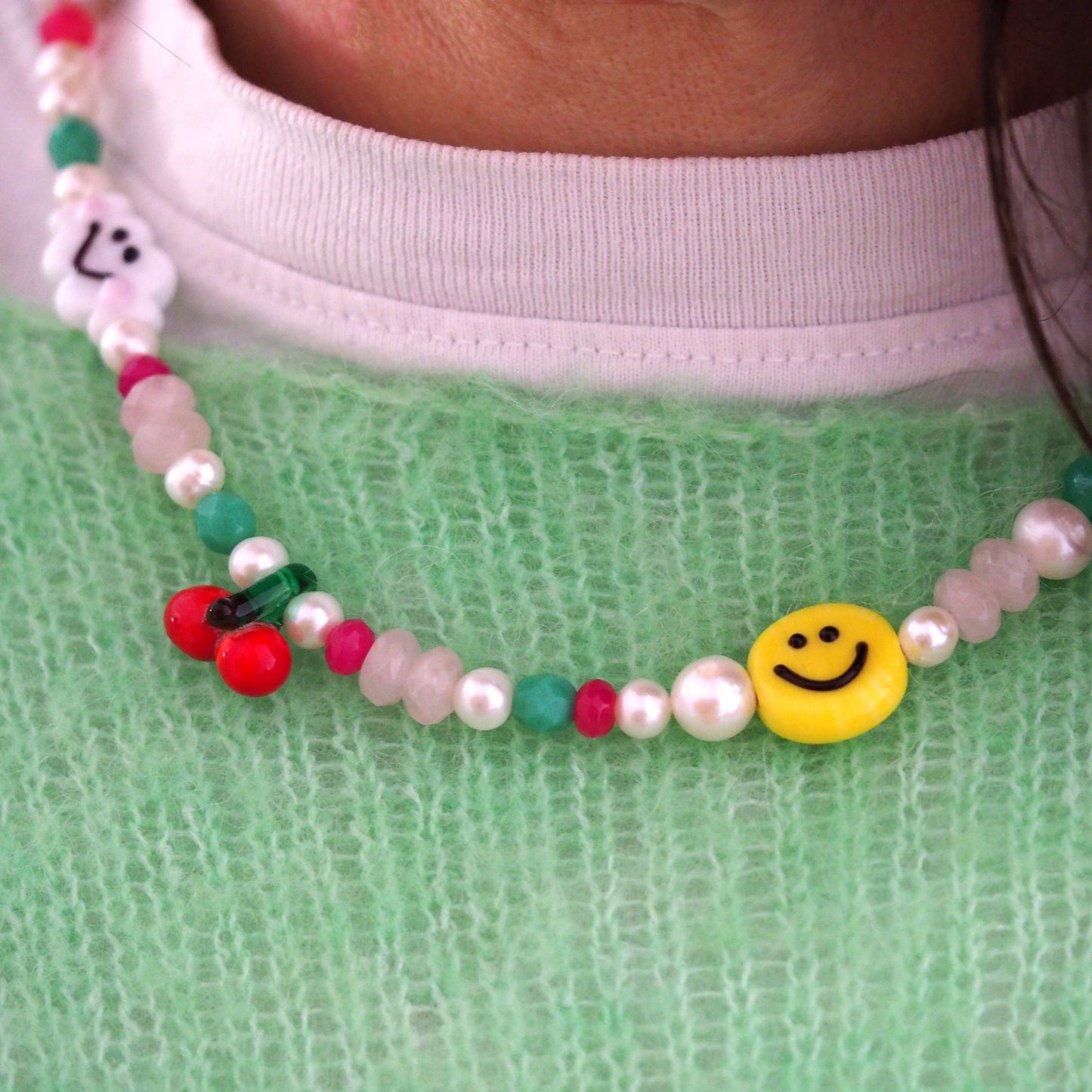 Winter Candy Bead Necklace