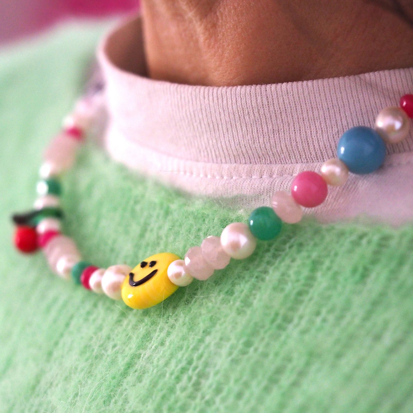 Winter Candy Bead Necklace