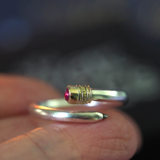 Pencil Ring - Ruby