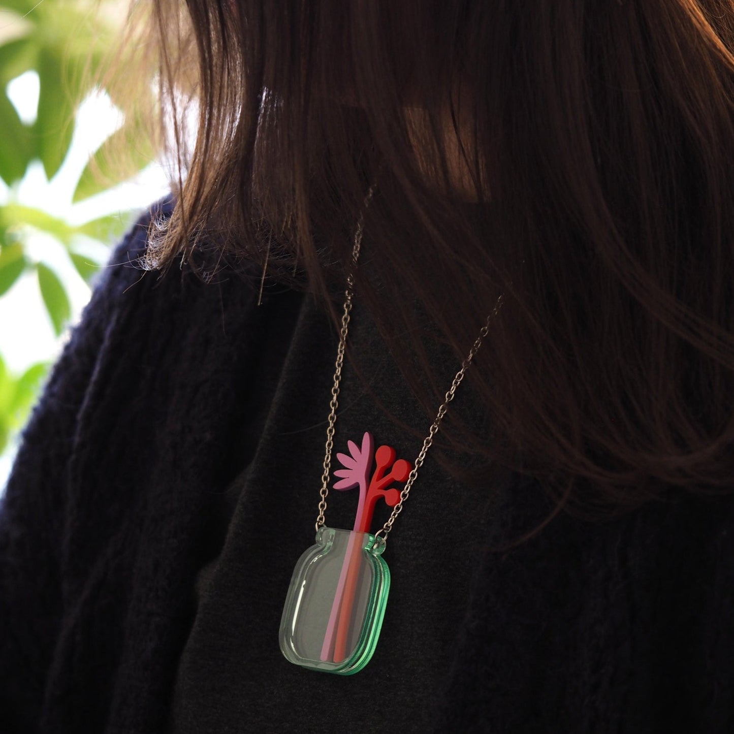 Flower Vase Necklace