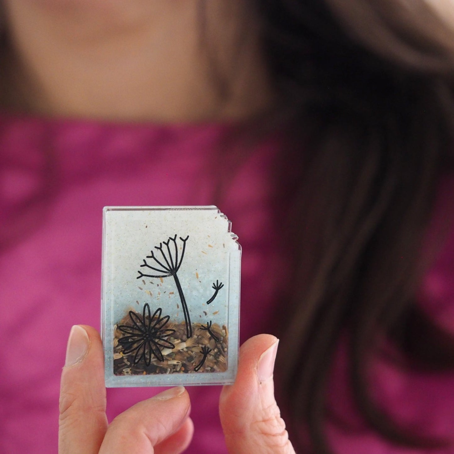 Wildflower Seed Brooch