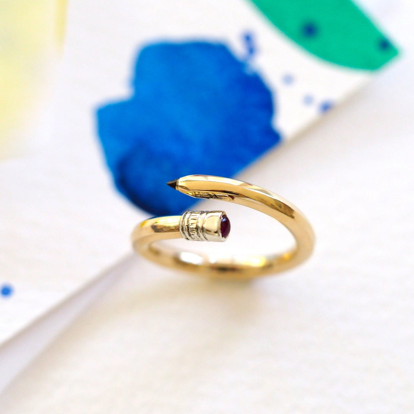 Pencil Ring - Ruby – RockCakes
